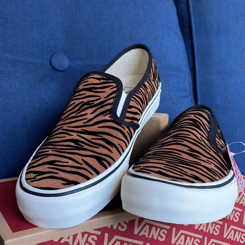 Vans Slip-On SF Animal Stripes Black/Marshmallow WMNS - Picture 8 of 16